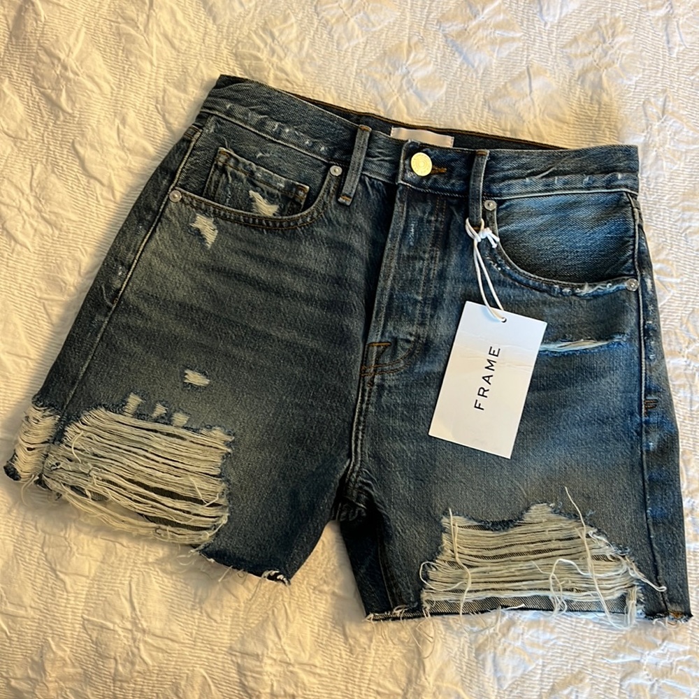 Frame Denim High Rise Vintage Short